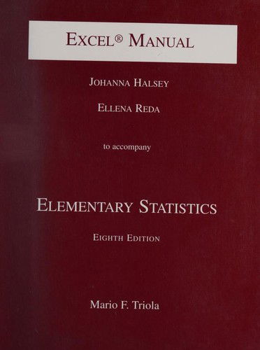 Cover for Triola · Elementary Statistics (Paperback Book) [8th edition] (2000)