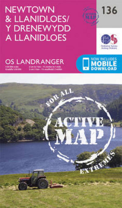 Newtown & Llanidloes - OS Landranger Map - Ordnance Survey - Books - Ordnance Survey - 9780319474594 - February 24, 2016