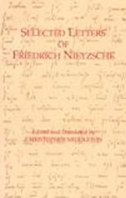 Cover for Friedrich Nietzsche · Selected Letters of Friedrich Nietzsche (Hardcover bog) [2 Revised edition] (1996)