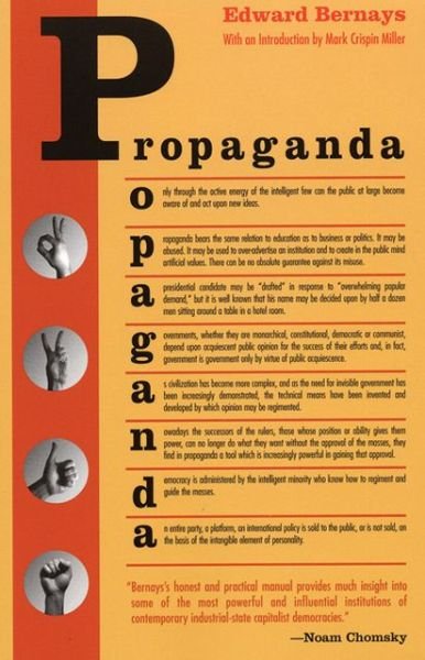 Propaganda - Edward Bernays - Kirjat - Ig Publishing - 9780970312594 - keskiviikko 1. syyskuuta 2004