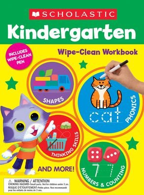 Cover for Scholastic Teaching Resources · Kindergarten Wipe-Clean Workbook (Book) (2023)