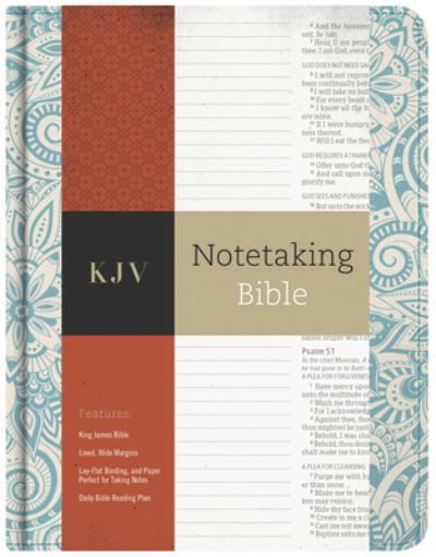 Cover for Holman Bible Staff Holman Bible Staff · KJV Notetaking Bible, Blue Floral (Inbunden Bok) (2016)