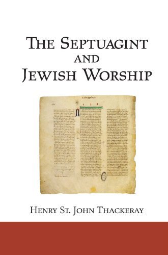 Cover for H. John Thackeray · The Septuagint and Jewish Worship: (Paperback Book) (2007)