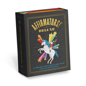 Cover for Affirmators Deluxe Deck  100 Affirmation Cards · Knock Knock Affirmators! Deluxe Deck: 100 Affirmation Cards (Oracle cards/tarot c) (2022)