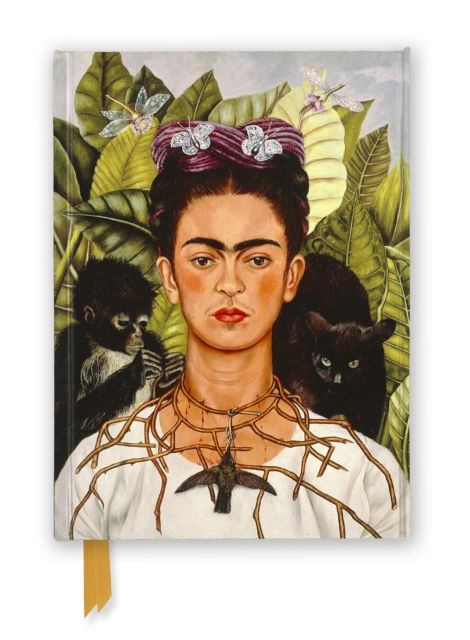 Cover for Frida Kahlo: Self Portrait with Thorn Necklace and Hummingbird (Foiled Journal) - Flame Tree Notebooks (Skrivemateriell) (2026)