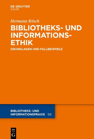 Cover for Rösch · Bibliotheks- und Informationsethi (Book) (2020)