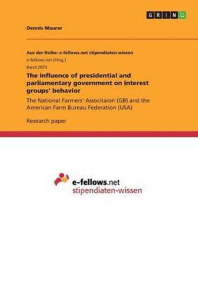 Cover for Maurer · The influence of presidential an (Book) (2016)