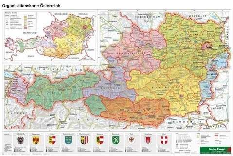 Cover for Organization Map A3, Unfolded 1:1.300.000 (Landkarten) (2014)