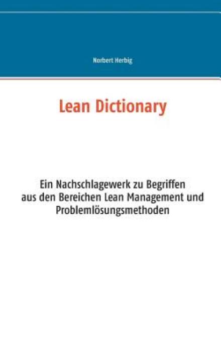 Cover for Norbert Herbig · Lean Dictionary (Paperback Book) (2015)