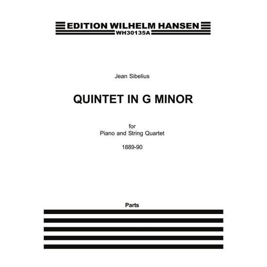 Jean Sibelius: Quintet in G Minor - String Parts - Jean Sibelius - Bøker -  - 9788759854594 - 2015