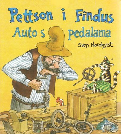 Cover for Sven Nordqvist · Pettson och Findus: Pettson och Findus bygger en bil (Serbiska) (Inbunden Bok) (2021)