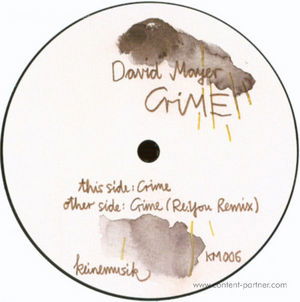 Cover for David Mayer · Crime (12&quot;) (2010)