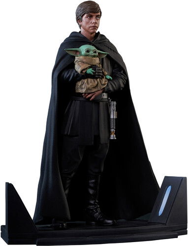 Star Wars Premier Mandalorian Luke & Grogu Statue - Diamond Select - Merchandise - GENTLE GIANT - 0699788844595 - 12. April 2023