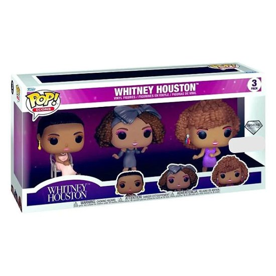 3 Pack (Dglt) - Whitney Houston: Funko Pop! Rocks - Produtos -  - 0889698689595 - 