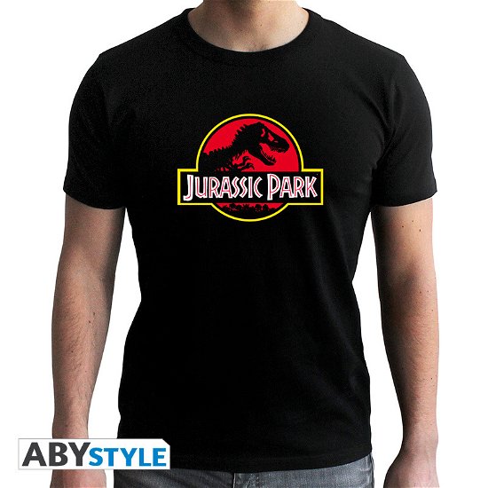 Cover for T-Shirt Männer · JURASSIC PARK - Tshirt Logo man SS black - new f (MERCH) (2019)