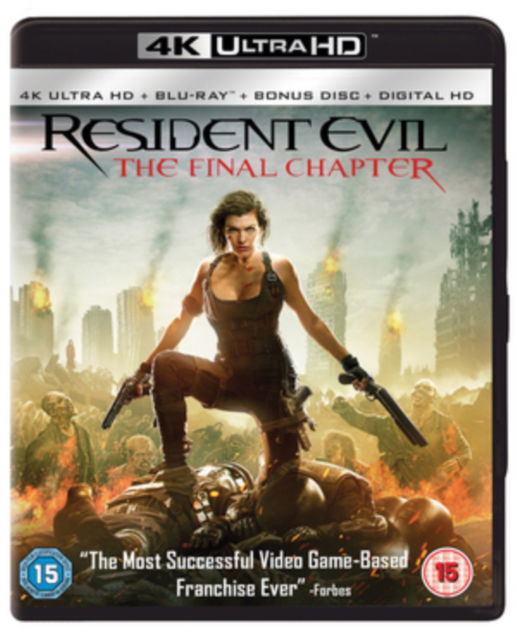 Cover for Resident Evil: The Final Chapter (Blu-ray) (2017)