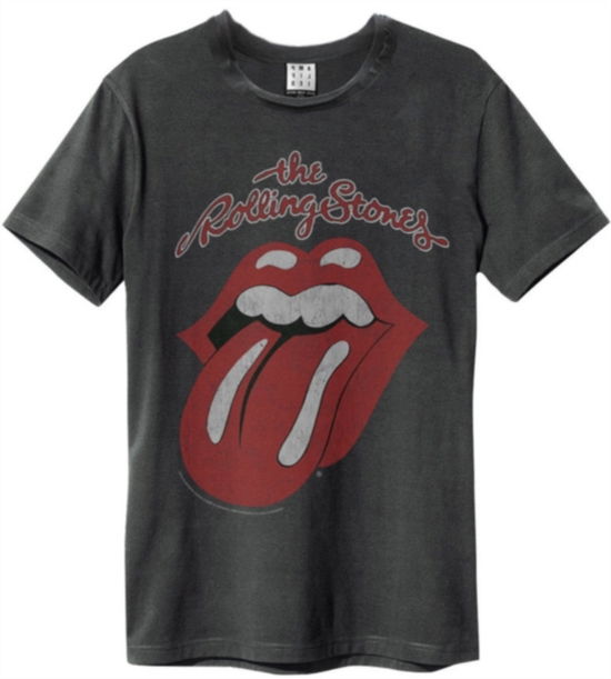 Cover for The Rolling Stones · Rolling Stones Vintage Tongue Amplified Vintage Charcoal X Large T Shirt (T-shirt)