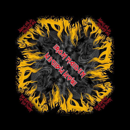 Iron Maiden Unisex Bandana: Number Of The Beast - Iron Maiden - Koopwaar - Unlicensed - 5055339728595 - 