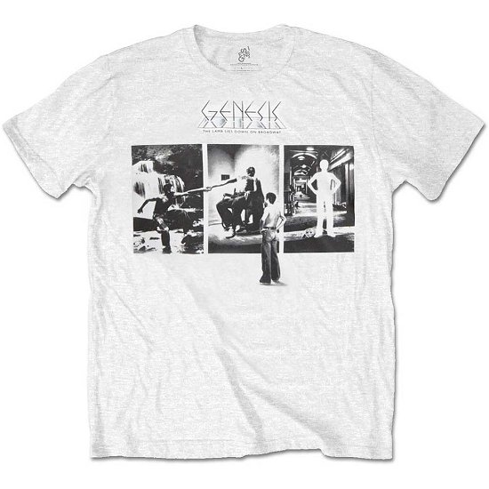 Cover for Genesis · Genesis Unisex T-Shirt: The Lamb Lies Down on Broadway (T-shirt) [size S] [White - Unisex edition]