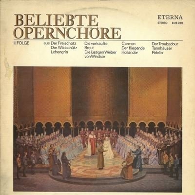 Cover for Carl Maria Von Weber  · Beliebte Opernchore (VINYL)