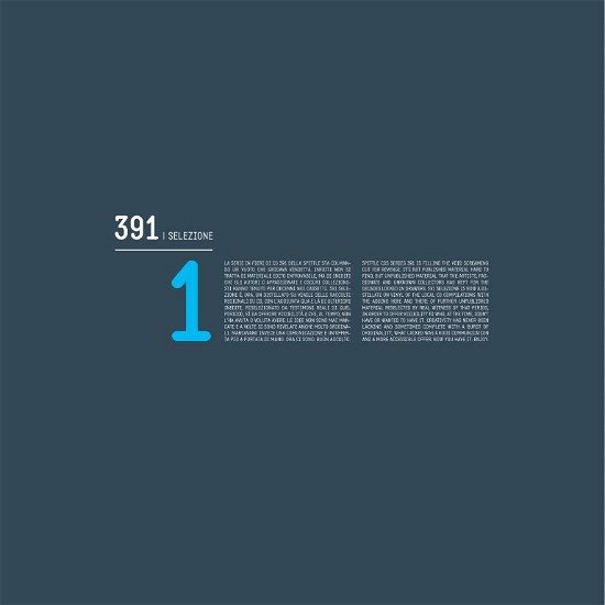 Cover for 391 Selezione 1 / Various · 391 / Selezione 1 (LP) (2022)