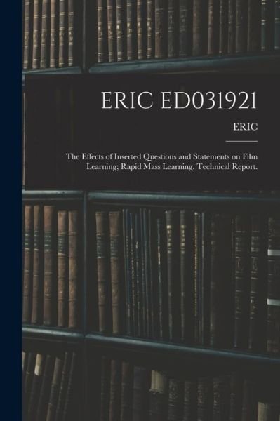 Cover for Eric · Eric Ed031921 (Paperback Bog) (2021)