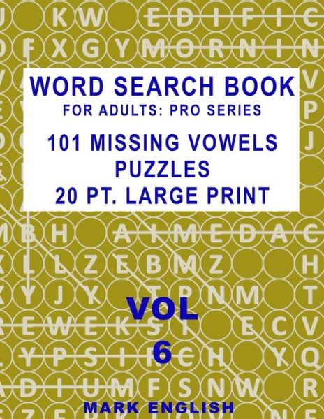 Cover for Mark English · Word Search Book For Adults (Paperback Book) (2019)