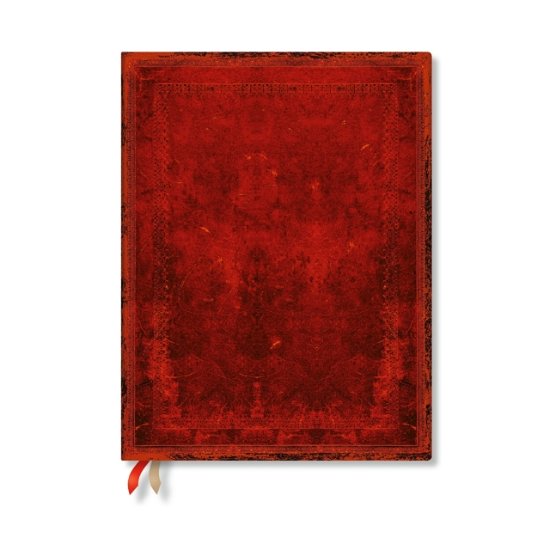 Cover for Paperblanks · Red Moroccan Bold (Old Leather Collection) Ultra 12-month Business Planner Softcover Flexi Dayplanner 2025 (Elastic Band Closure) - Old Leather Collection (Paperback Book) (2024)