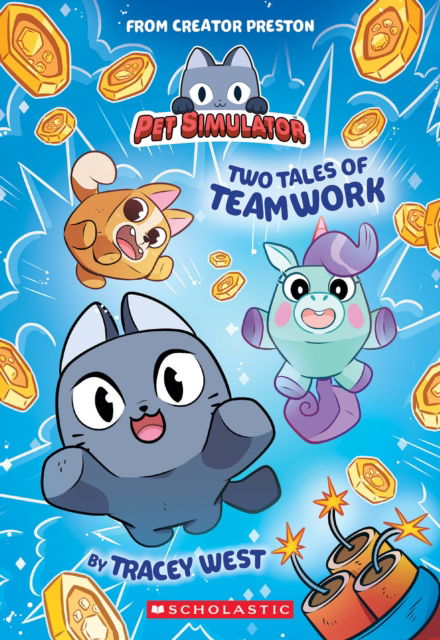 Cover for Tracey West · Twin Tales of Teamwork: Pet Simulator Novel (Paperback Book) (2025)