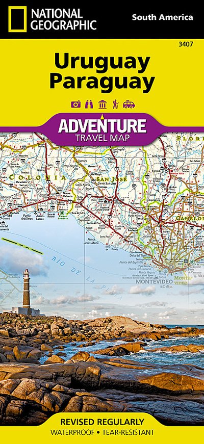 Cover for National Geographic Maps · Uruguay, Paraguay: Adventure Map (Kort) (2018)