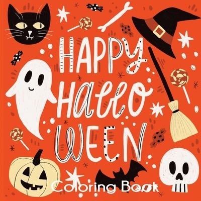 Cover for Blue Wave Press · Happy Halloween Coloring Book (Pocketbok) (2020)