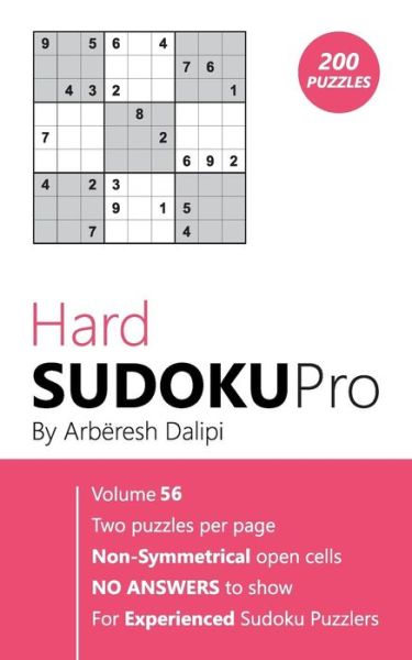 Cover for Arberesh Dalipi · Hard Sudoku Pro (Paperback Book) (2017)