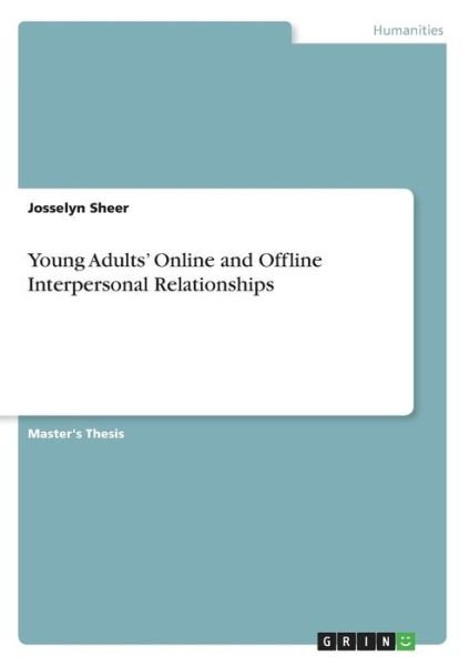 Cover for Sheer · Young Adults' Online and Offline (Book) (2017)