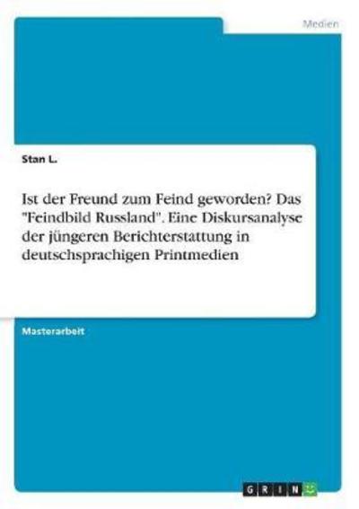 Cover for L. · Ist der Freund zum Feind geworden? D (Book)