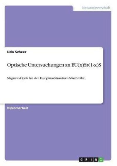 Cover for Scheer · Optische Untersuchungen an EU (x) (Book)