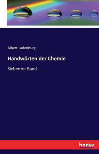 Cover for Ladenburg · Handwörten der Chemie (Book) (2016)