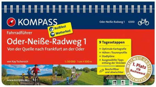 Kompass Fahrradführer: Oder-Neisse-Radweg: Band 1 : Von der Quelle bis Frankfurt an der Oder - Kay Tschersich - Books - Kompass - 9783850267595 - March 31, 2013