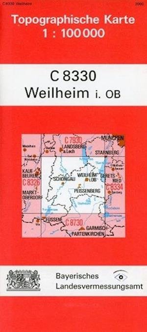 Cover for LDBV Bayern · Weilheim 1 : 100 000 (Landkart) (2000)