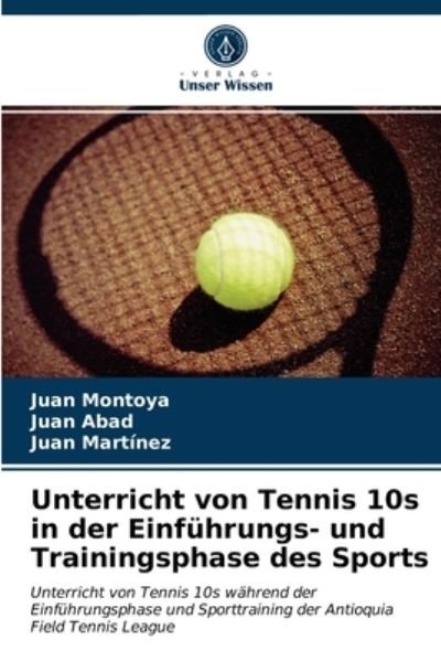 Cover for Montoya · Unterricht von Tennis 10s in de (N/A) (2021)