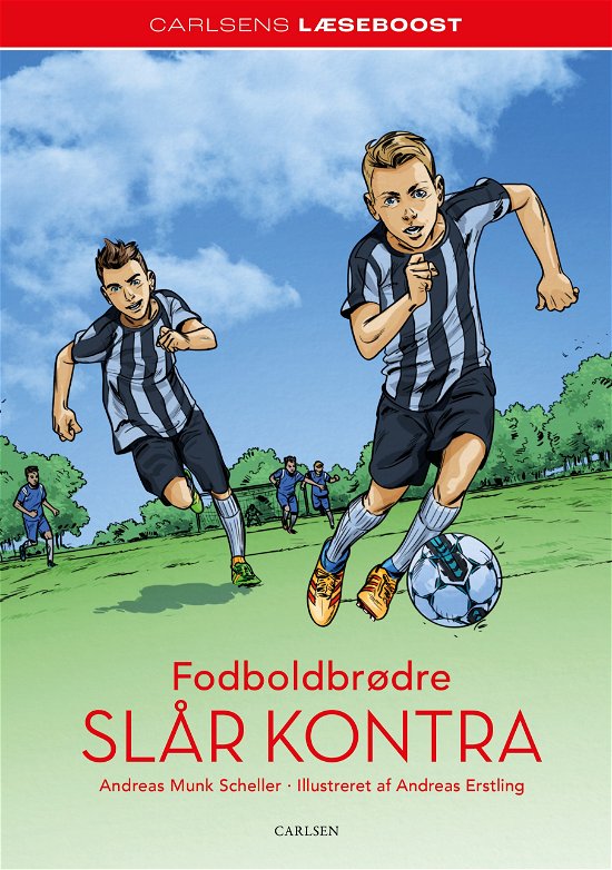 Cover for Andreas Munk Scheller · Carlsens læseboost: Carlsens Læseboost - Fodboldbrødre slår kontra (Inbunden Bok) [1:a utgåva] (2024)