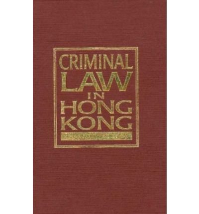 Cover for Michael Jackson · Criminal Law in Hong Kong (Hardcover Book) (2001)