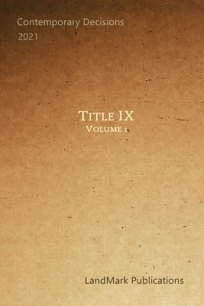 Cover for Landmark Publications · Title IX (Taschenbuch) (2020)