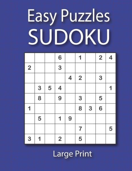 Cover for Kaj Printing · Easy Sudoku Puzzles Large Print (Pocketbok) (2020)