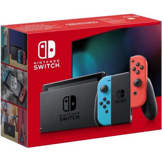 Nintendo Switch Console with Neon Red  Blue JoyCon Vers 1.1  Improved Battery Life EU Switch - Nintendo Switch Console with Neon Red  Blue JoyCon Vers 1.1  Improved Battery Life EU Switch - Spill - Nintendo - 0045496453596 - 