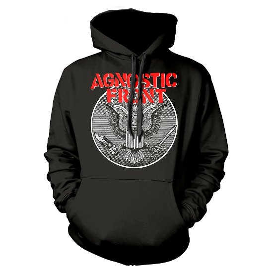 Cover for Agnostic Front · Against All Eagle (Hoodie) [size S] [Black edition] (2018)