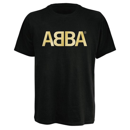 M/logo Gold Blk Ts - Abba - Merchandise -  - 5023209162596 - 30. marts 2009