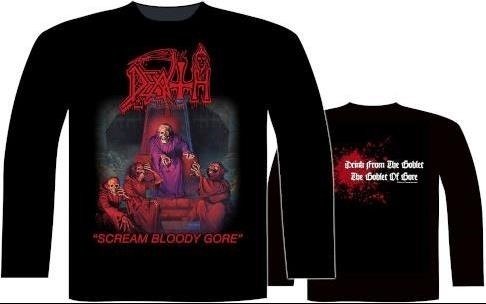 Cover for Death · L/S Scream Bloody Gore (T-shirt) [size S] (2021)