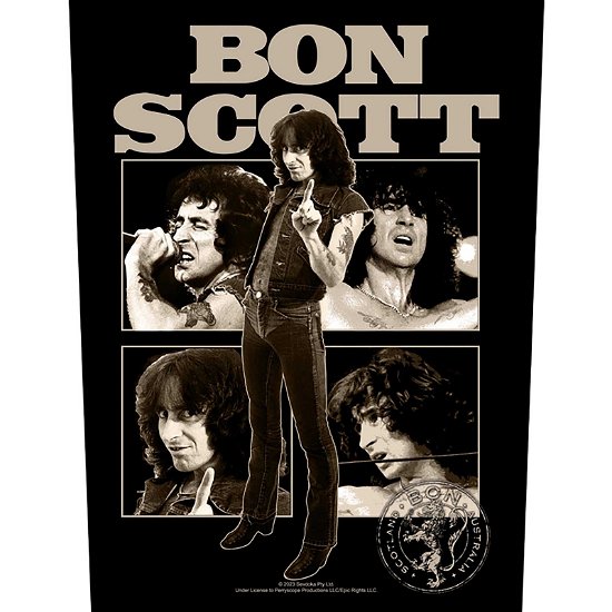 Bon Scott Back Patch: Collage - Bon Scott - Koopwaar -  - 5056365725596 - 