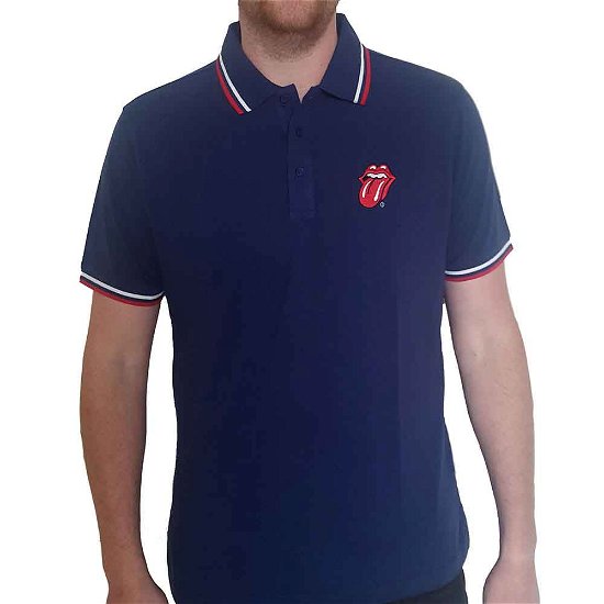 The Rolling Stones Unisex Polo Shirt: Classic Tongue - The Rolling Stones - Merchandise -  - 5056368612596 - 