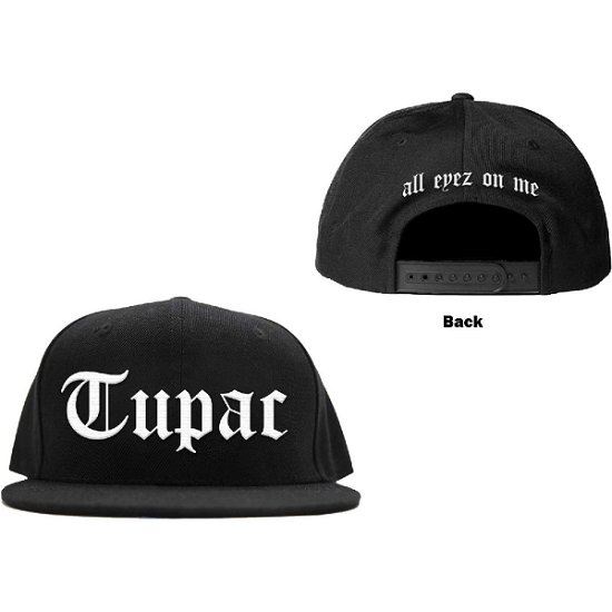 Tupac Unisex Snapback Cap: All Eyez - Tupac - Produtos -  - 5056561068596 - 